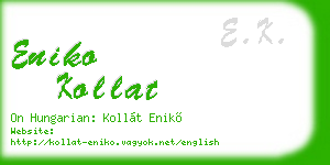 eniko kollat business card